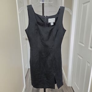 Hugo Buscati 100% Silk Black Sleeveless Dress
